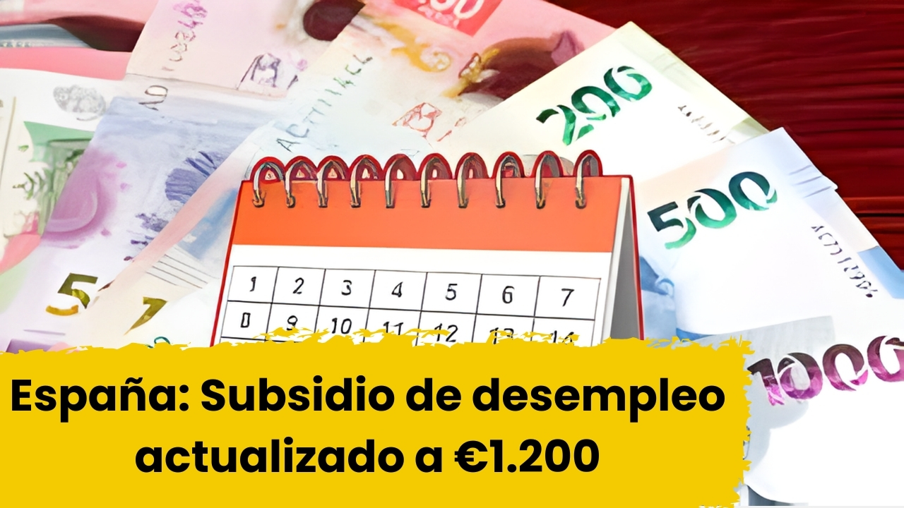 España: Subsidio de desempleo actualizado a €1.200 – quién lo recibe, pasos de solicitud y pagos de enero