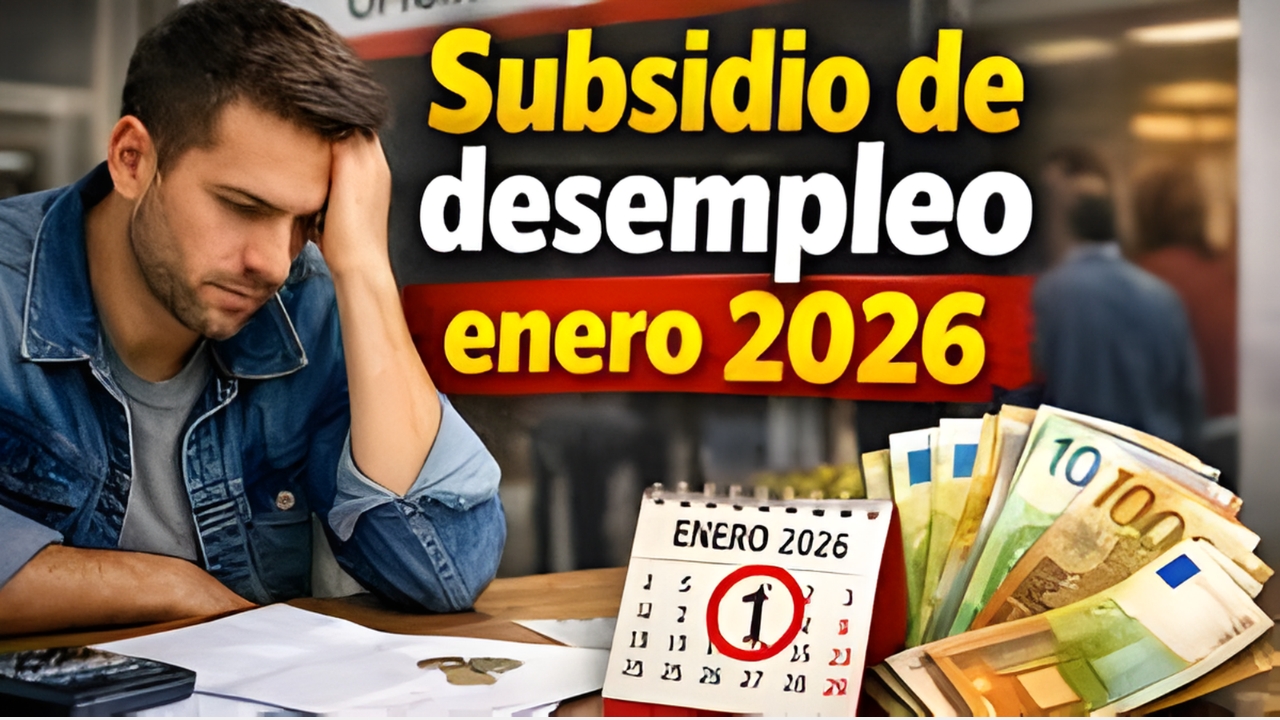 Subsidio por desempleo enero 2026: cómo solicitar €480 mensuales y fechas de cobro