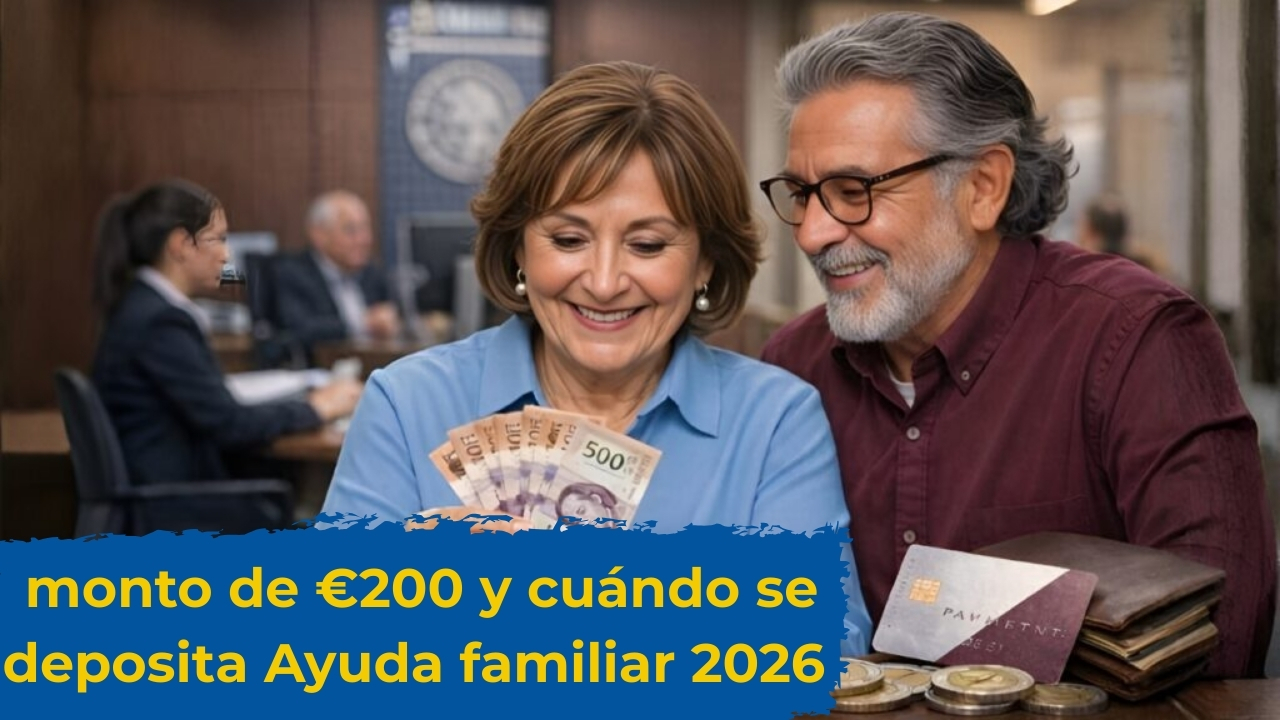 Ayuda familiar 2026: quién califica, monto de €200 y cuándo se deposita