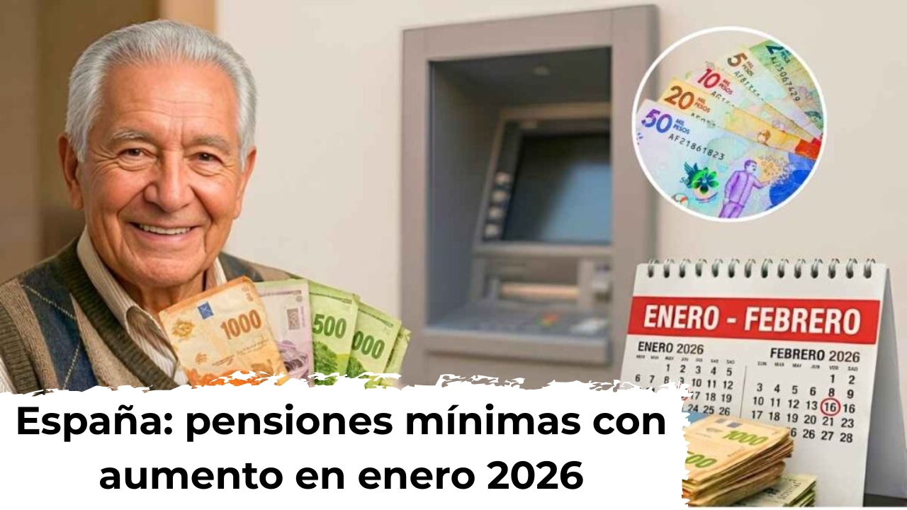 España: pensiones mínimas con aumento en enero 2026 – consulta fechas de depósito